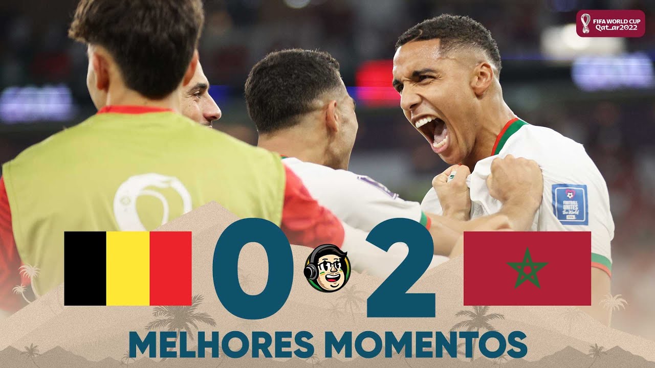 Melhores momentos de Bélgica 0 x 2 Marrocos