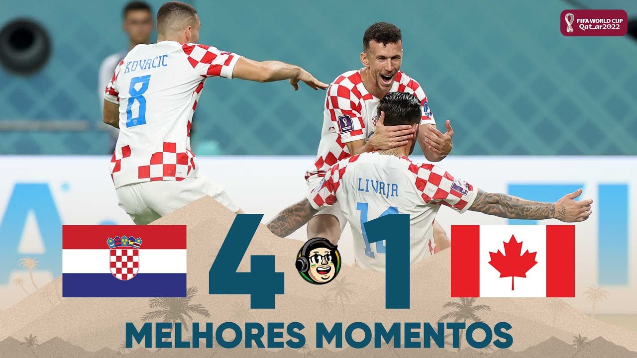 Melhores momentos de Croácia 4 x 1 Canadá