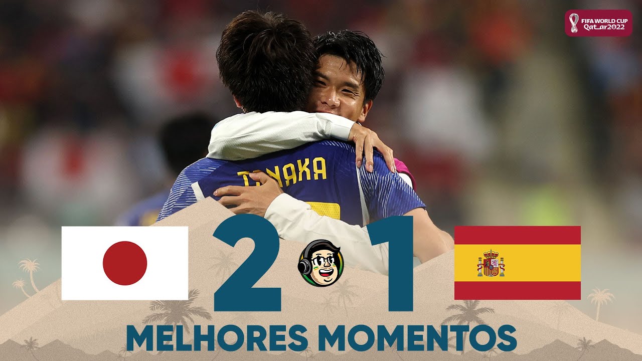 Melhores momentos de Japão 2 x 1 Espanha