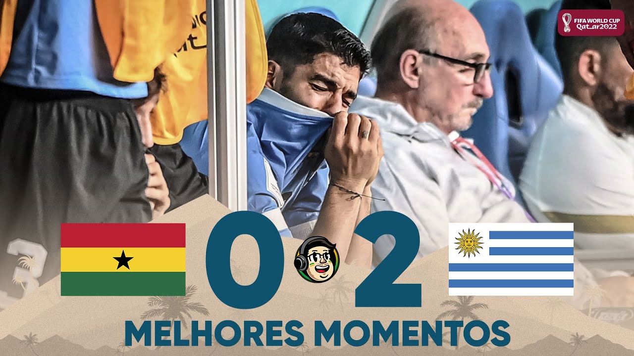 Melhores momentos de Gana 0 X 2 Uruguai