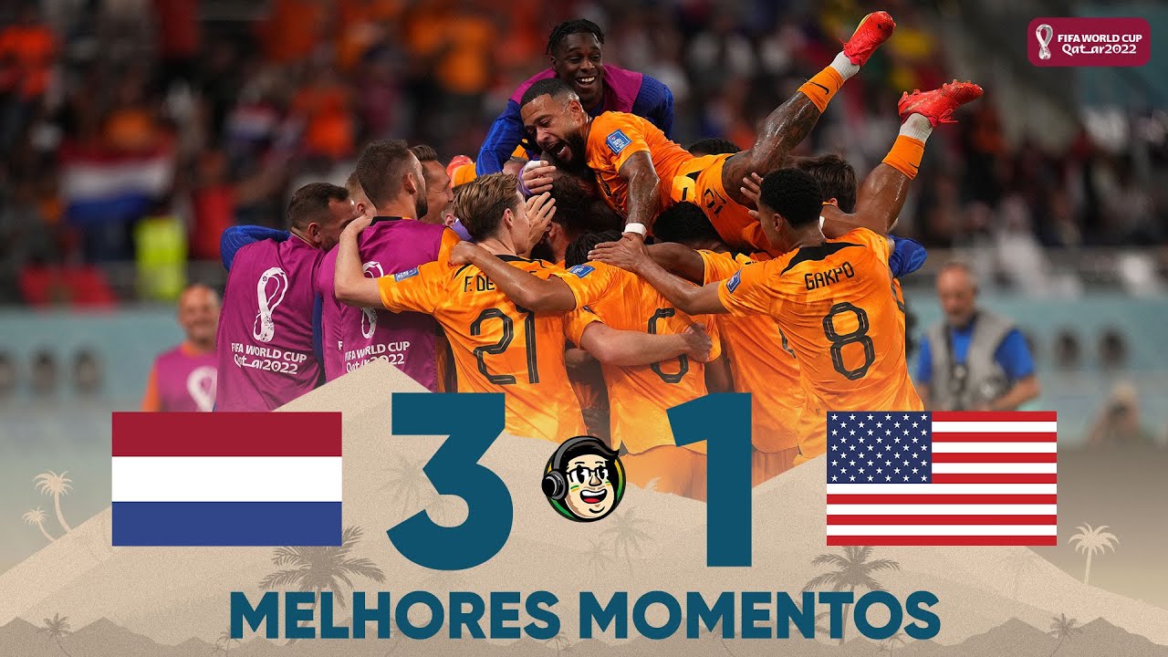 Melhores momentos de Holanda 3 x 1 EUA