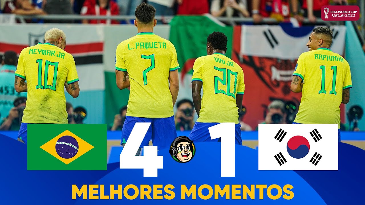 Melhores momentos de Brasil 4 x 1 Coréia do Sul