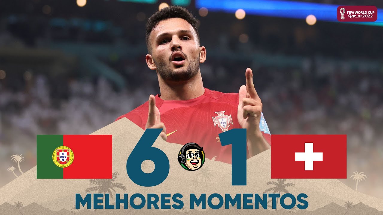 Melhores momentos de Portugal 6 x 1 Suíça